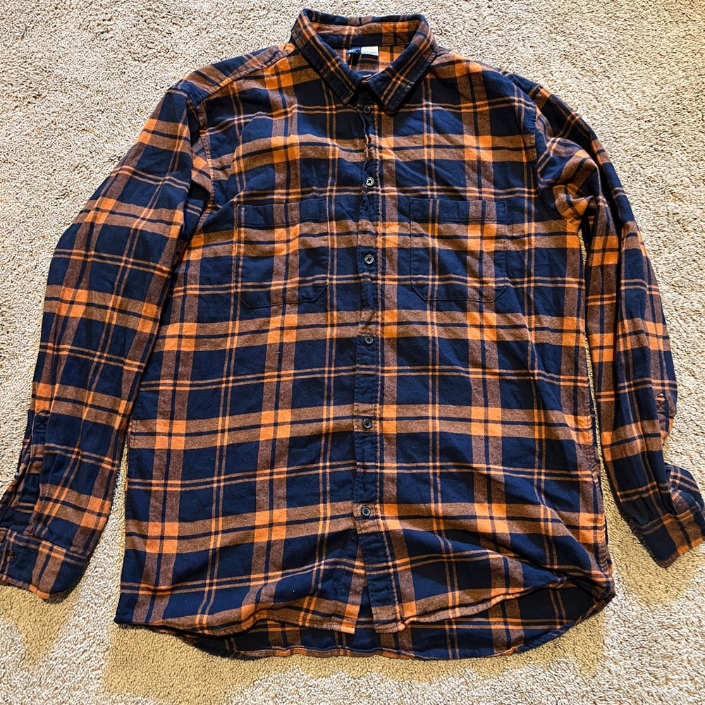 Divided Plaid Button Up Shirt